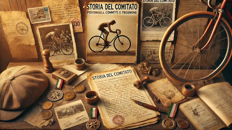 DALL·E 2025-03-10 11.18.10 - A realistic background image for a webpage titled 'Storia del Comitato' of the Provincial Cycling Committee of Frosinone. The image should depict an a