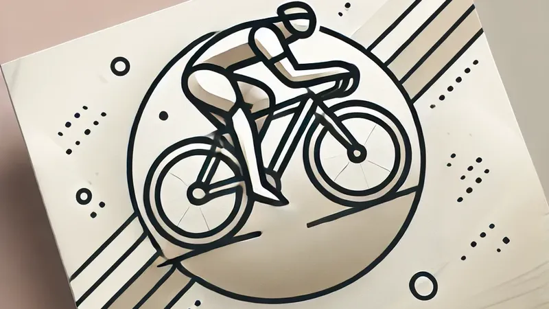 DALL·E 2025-03-10 19.26.28 - A modern and minimalistic design for an official cycling announcement, styled as a newspaper article background. The image features a subtle, stylized