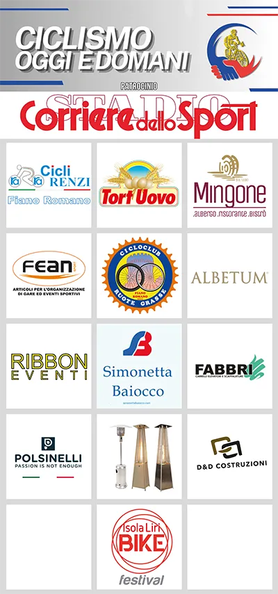 IMMAGINE CON SPONSOR CICLISMO OGGI E DOMANI PAGINA INTERNA