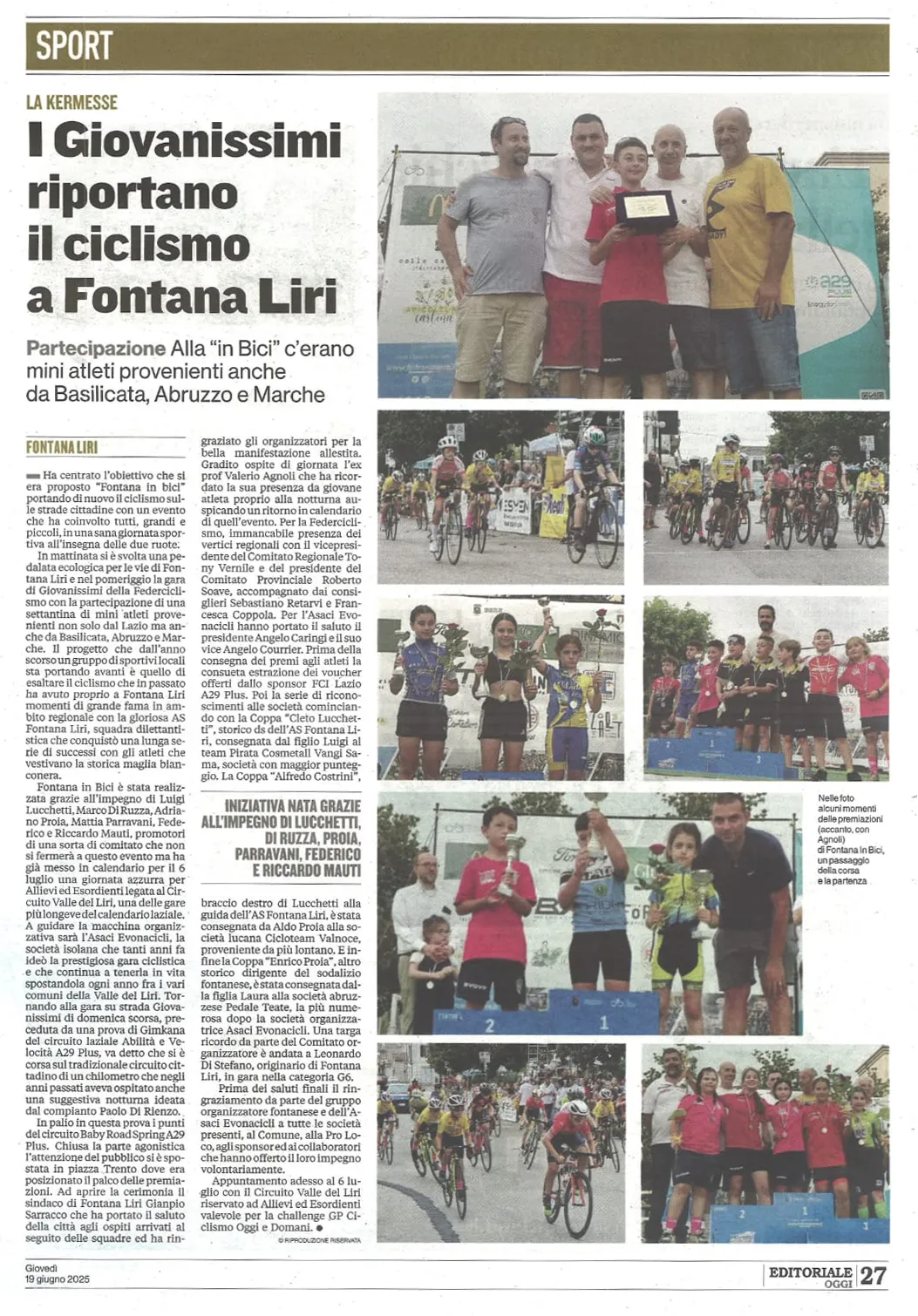 articolo giovanissimi fontana liri