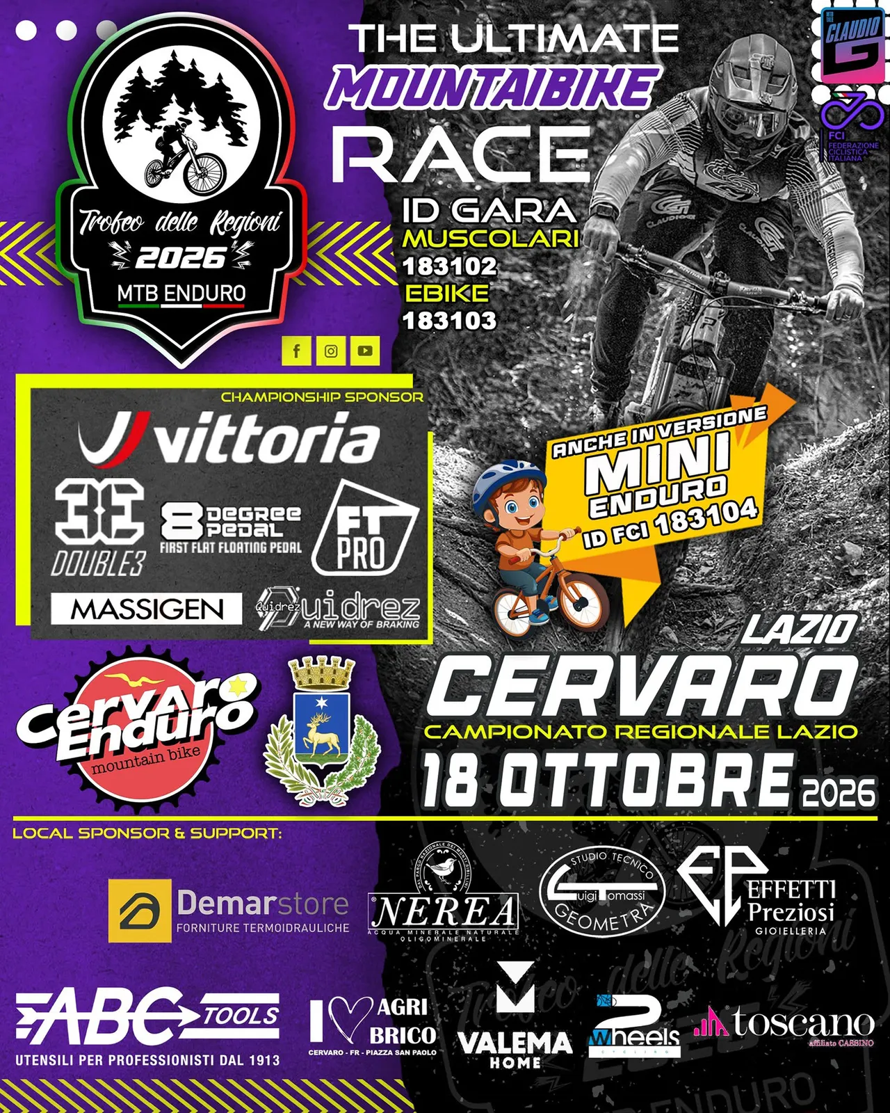 locandina enduro e mini cervaro