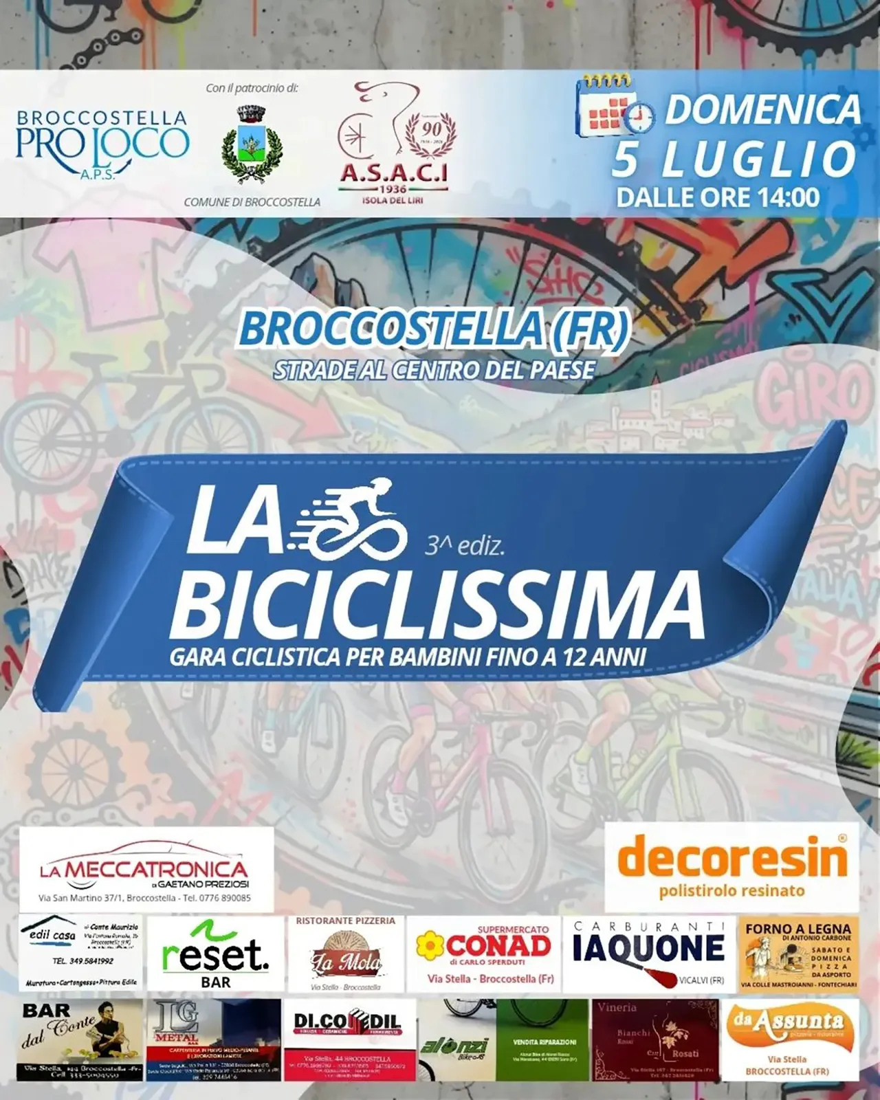 locandina fontana in bici