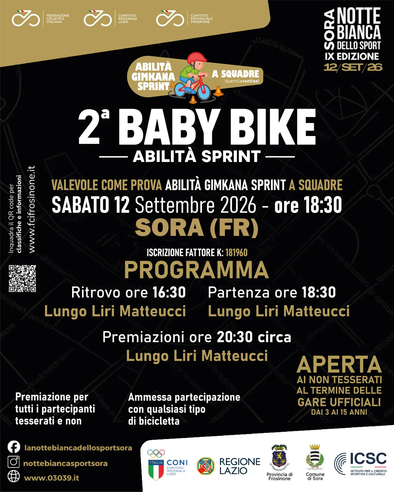 locandina notte sello sport sora